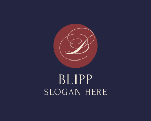 Vip - Elegant Cursive Calligraphy logo design