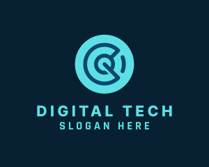 Digital - Digital Technology Circuit logo design