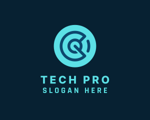 Technology - Digital Technology Circuit logo design