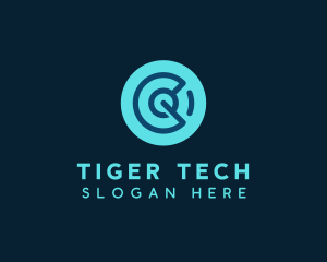 Digital Technology Circuit logo design