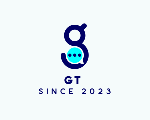 Digital Chat Letter G logo design