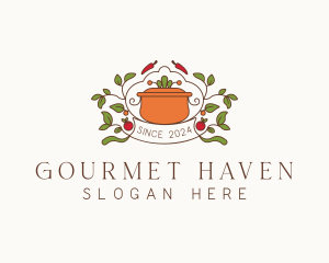 Organic Gourmet Cooking logo design