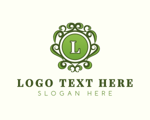 Foliage - Botanical Ornamental Leaf logo design