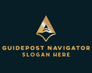 Arrow Navigation Gps logo design