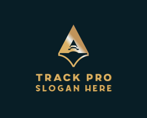 Tracker - Arrow Navigation Gps logo design