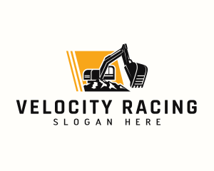 Demolition Excavator Machinery Logo