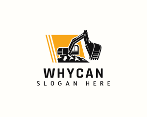 Demolition Excavator Machinery Logo