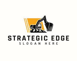 Digger - Demolition Excavator Machinery logo design
