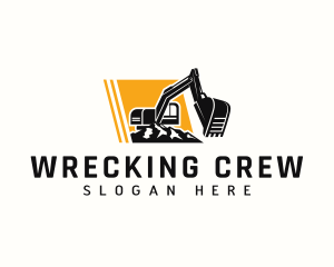 Demolition - Demolition Excavator Machinery logo design