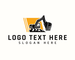 Demolition Excavator Machinery Logo