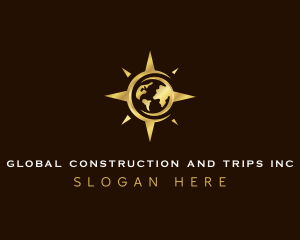 Travel - Navigation Compass Globe logo design