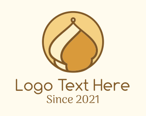 Arabic - Minimalist Islamic Dome logo design