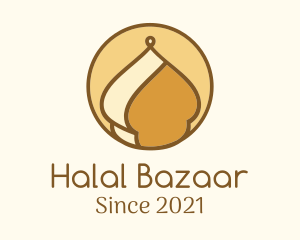 Minimalist Islamic Dome logo design