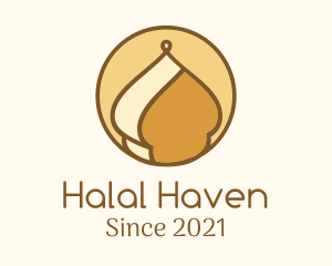 Minimalist Islamic Dome logo design