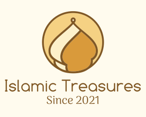 Minimalist Islamic Dome logo design