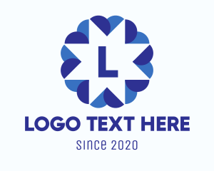 Lettermark - Blue Star Lettermark logo design