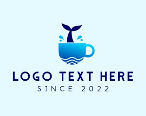 Coffeehouse - Whale Coastal Beach Cafe logo design