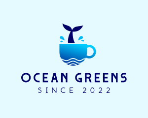 Whale Coastal Beach Cafe  logo design