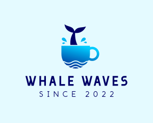 Whale Coastal Beach Cafe  logo design