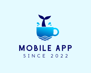 Coffee Shop - Whale Coastal Beach Cafe logo design