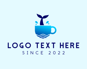 Coastal - Whale Coastal Beach Cafe logo design