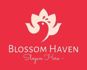 Flower - Lotus Flower Bird logo design