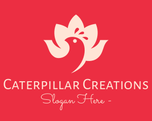 Lotus Flower Bird logo design