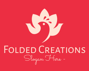 Lotus Flower Bird logo design