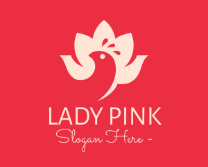 Lotus Flower Bird logo design