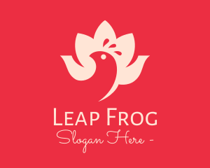 Lotus Flower Bird logo design