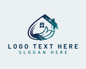 Residence - House Painter Renovation logo design