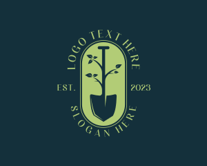 Landscaping - Shovel Plant Leaf Landscaping logo design