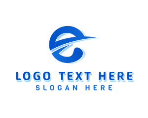 Emoji - Abstract Digital Letter E logo design