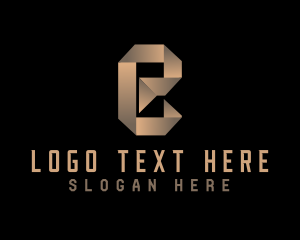 Technology - Gradient Tech Origami logo design