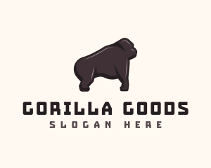 Gorilla - Wild Gorilla Ape logo design