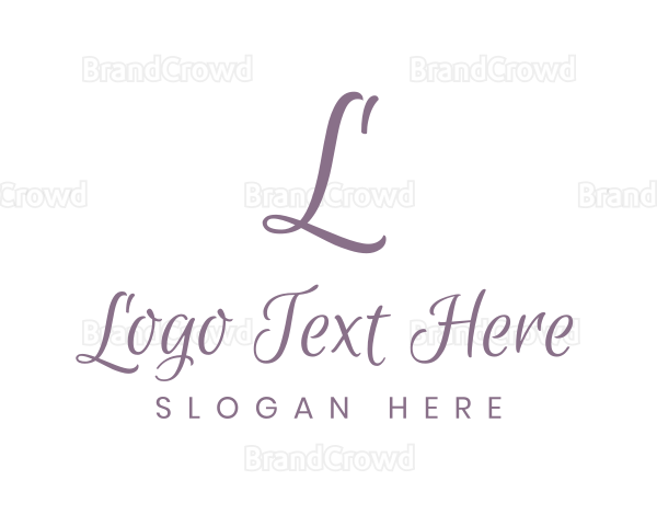 Feminine Cursive Fashion Logo