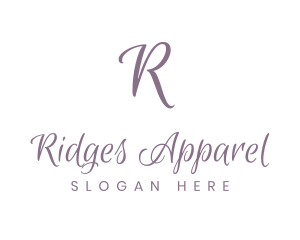 Feminine Cursive Fashion logo design