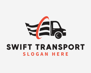 Automotive Transport Truck logo design