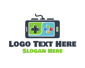 Smartphone - Mobile Game Controller logo design