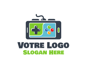 Smartphone - Mobile Game Controller logo design