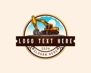 Industrial - Excavator Construction Machinery logo design