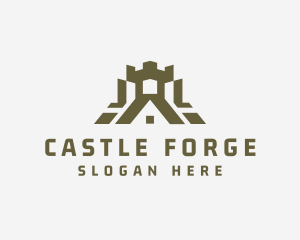 House Property Castle logo design