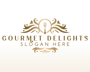 Gourmet Buffet Restaurant logo design