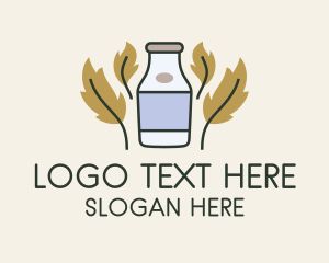 Jar - Leaf Kombucha Jar logo design