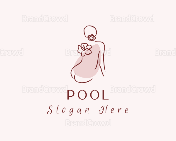 Woman Flower Spa Logo