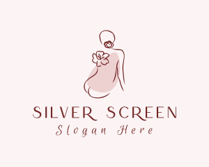 Naked - Woman Flower Spa logo design