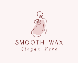 Woman Flower Spa logo design