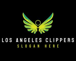 Cherub Angel Wings  logo design
