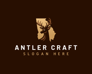 Antler Deer Georgia logo design