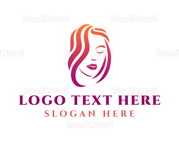Beautiful Female Stylist Logo